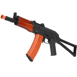 CYMA Full Metal AK-74UN Airsoft AEG Rifle - REAL WOOD