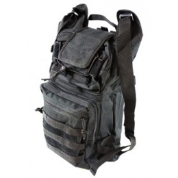 AMA Folding Backpack w/ MOLLE Webbing - BLACK | Airsoft Megastore