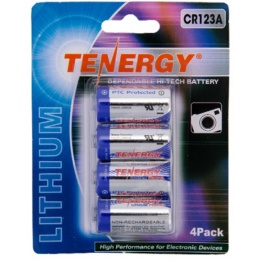 Tenergy Airsoft CR123A High Peak 3.0V 1300 mAh Lithium Battery Pack