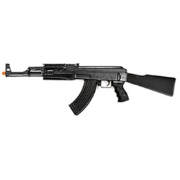 CYMA Airsoft AK47 Tactical AEG RIS Full Metal Fixed Stock - BLACK