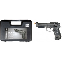 HFC Airsoft 192X Pistol Special Forces CO2 Powered w/ GBB - BLACK