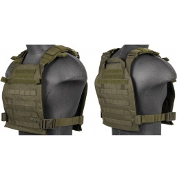 Lancer Tactical Polyester QR Lightweight Tactical Vest (OD Green)