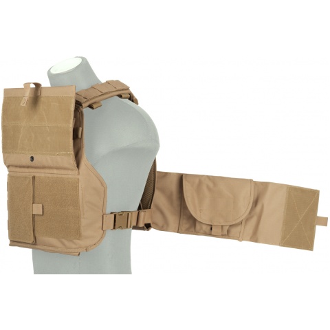 TMC Slick Style LV Plate Carrier (Color: Khaki), Tactical Gear/Apparel, Body  Armor & Vests -  Airsoft Superstore