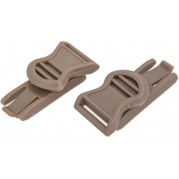 Lancer Tactical Airsoft 19mm Goggle Swivel Clips - DARK EARTH