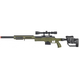 WellFire MB4410 Bolt Action Sniper Rifle w/ 3-9x40 Rifle Scope - OD GREEN