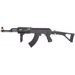 Lancer Tactical AK47 LT-728U AEG Airsoft Rifle w/ Folding Stock - BLACK - GUN ONLY