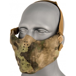 AMA Tactical Skull Lower Face Mask w/ Foam Padding - FOLIAGE GREEN