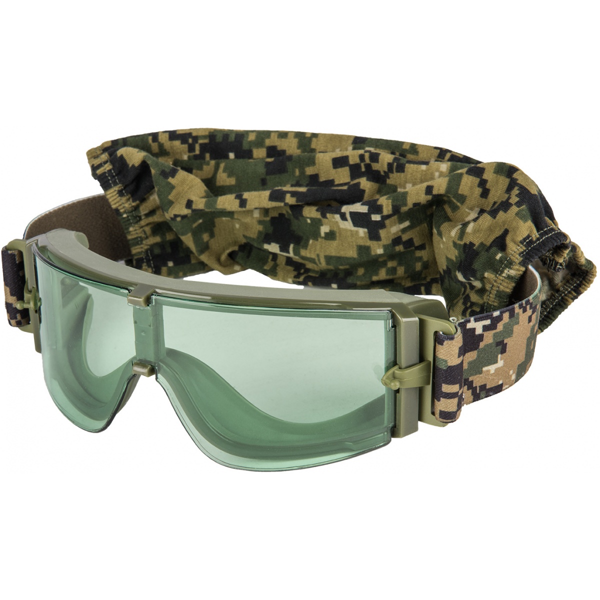 Lancer Tactical CA-203G - Gafas de seguridad Airsoft con kit de lentes  múltiples intercambiables (verde OD), incluye lente ahumada, transparente y