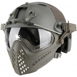 G-Force Piloteer Fast Helmet Adapter Face Mask - GRAY