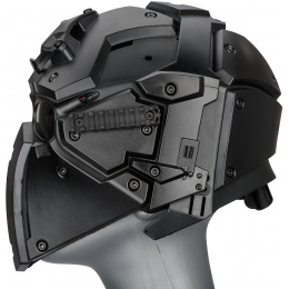 WoSport Tactical Helmet w/ NVG Shroud & Transfer Base - BLACK | Airsoft ...