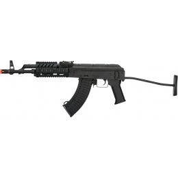 LCT Stamped Steel TX-65 Tactical AK Series AEG Airsoft Rifle - BLACK