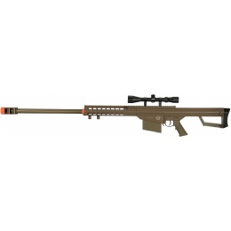 Lancer Tactical Airsoft M107 Spring Sniper Rifle w/ Scope - DARK EARTH