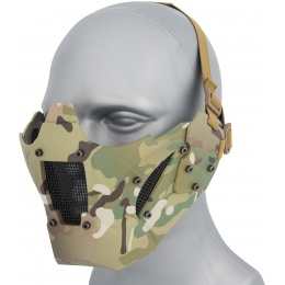 WoSport Adjustable Retro Mecha Half Face Mask - CAMO
