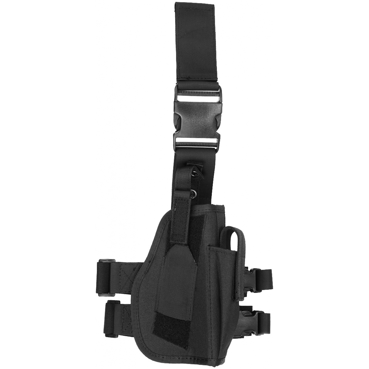 Lancer Tactical 1000D Nylon Drop Leg Holster - BLACK | Airsoft Megastore