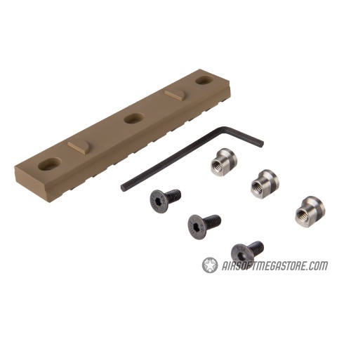 Ranger Armory 3-Slot KeyMod Rail Section - TAN