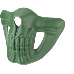 Lower Skull Mask Face Protection - GREEN