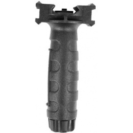 AIM Sports Polymer Airsoft Vertical Foregrip w/ Side Rails - BLACK ...