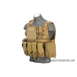 Flyye Industries 1000D Cordura MOLLE Tactical Vest w/ Pouches [LRG] (Coyote Brown)