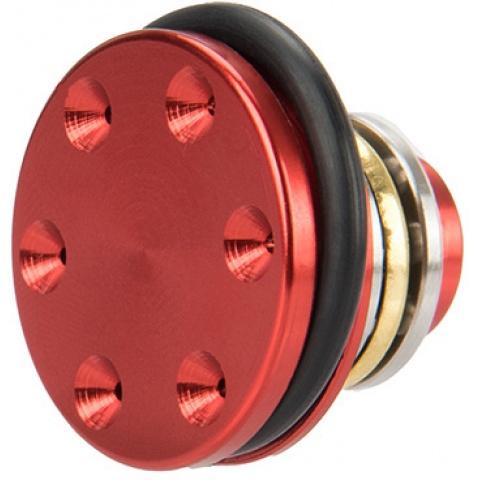 Lancer Tactical Reinforced CNC Aluminum Piston Head w/ Ball Bearings - RED