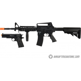 Sig Sauer Patrol  Airsoft Gun Kit with M4 AEG Rifle and pistol and 5000 rounds of BBs - BLACK