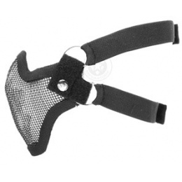 Black Bear SHADOW Steel Mesh Lower Face Airsoft Mask - BLACK | Airsoft ...