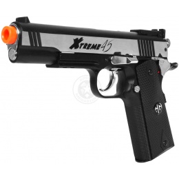 G&G Xtreme 45 Airsoft M1911 CO2 Blowback Pistol - SILVER