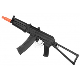 420 Fps Dboys Ak-74u Aeg Rifle W  Skeleton Stock - Black 