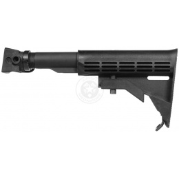 CYMA C56 6-Position AK Airsoft LE Stock w/ QD Sling Mount - BLACK